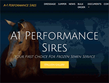 Tablet Screenshot of a-1performancesires.com